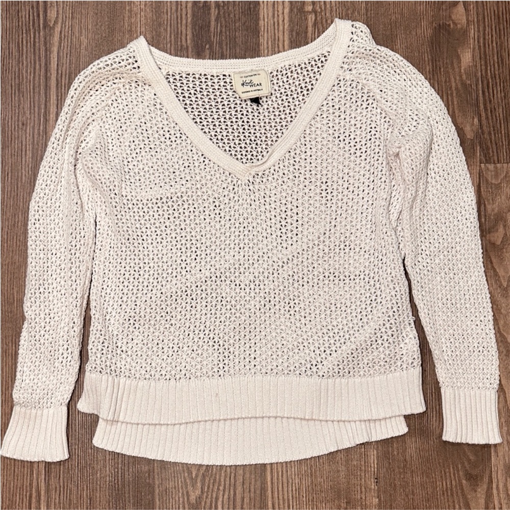 Cotton On Women’s Open Knit Sweater White Size Small